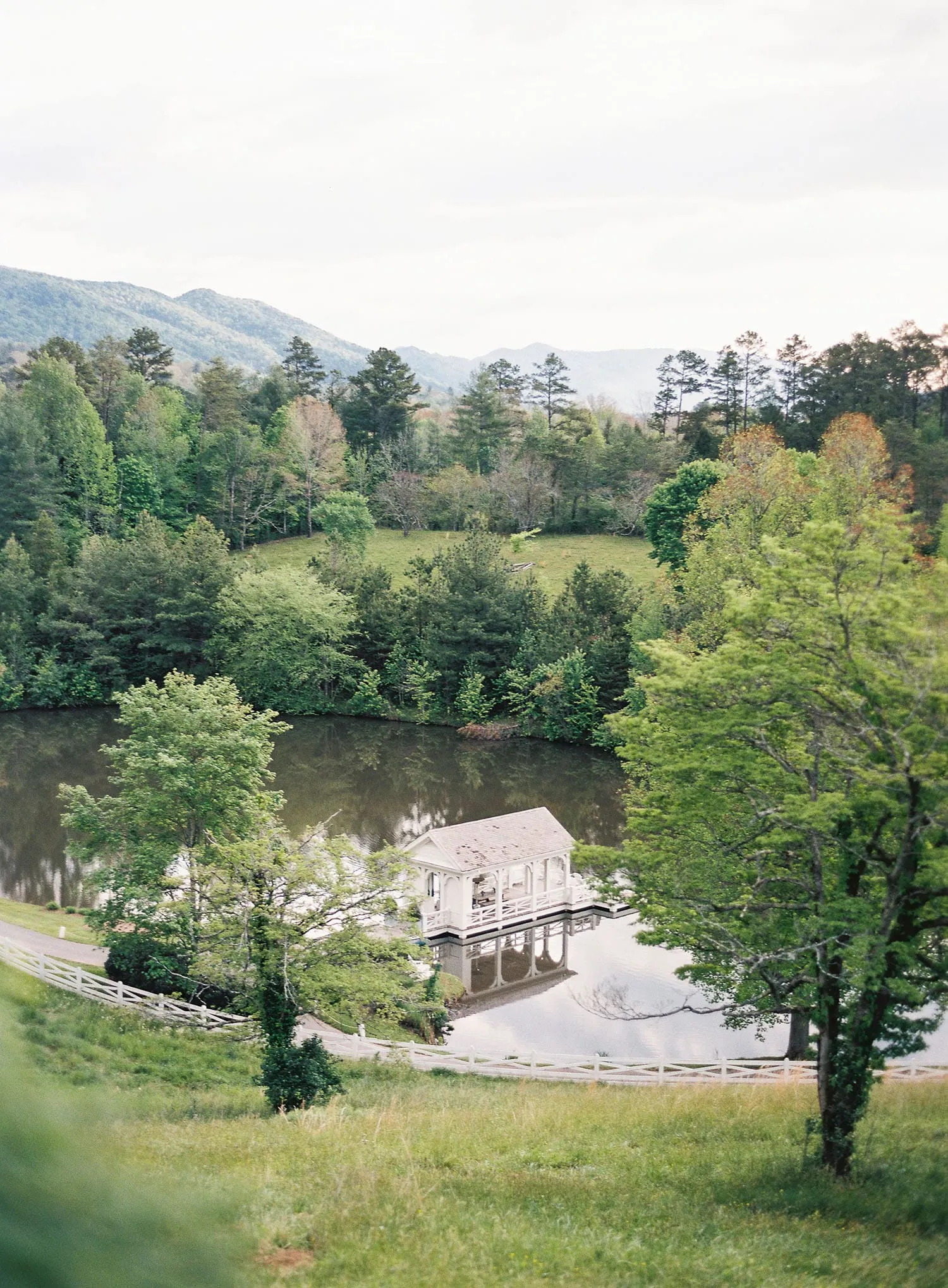 Picturesque outdoor wedding venue landscape emphasizing planning ahead for summer tent installations
