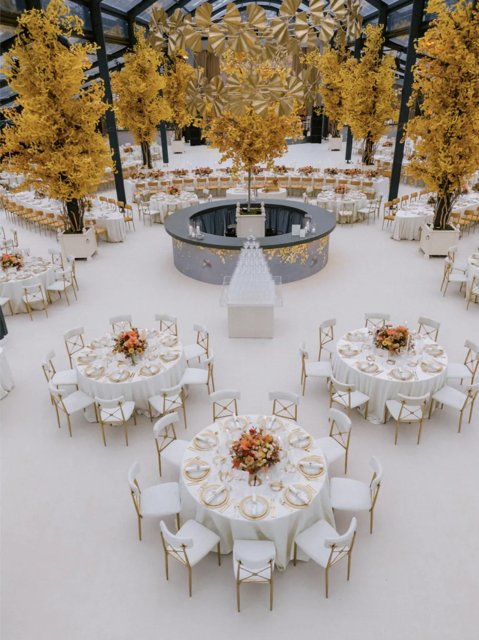 Luxury frame tent wedding with premium flooring and elegant d&eacute;cor